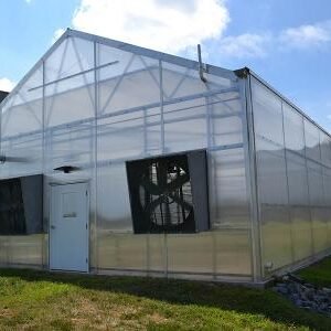 multi span pc greenhouse gable style polycarbonate greenhouses (复制)